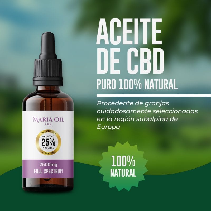 Aceite de CBD 25% (2500mg) Espectro Completo - Imagen 2
