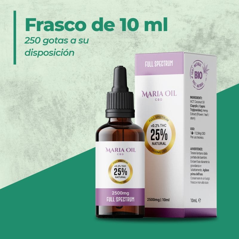 Aceite de CBD 25% (2500mg) Espectro Completo - Imagen 7